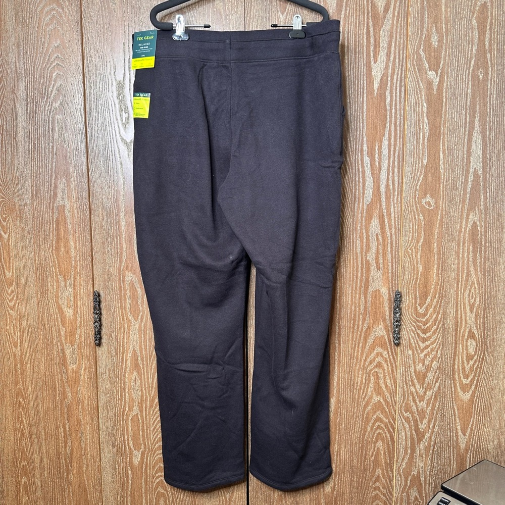 Tek Gear Ultrasoft Fleece Relaxed Mid Rise Pants Mineral Black XXL Athleisure - Picture 3 of 8